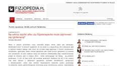 Desktop Screenshot of fizjopedia.pl